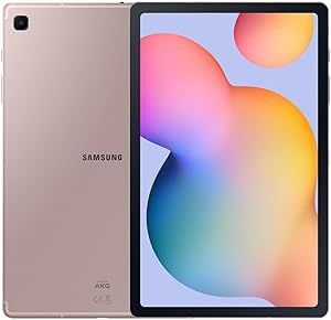 SAMSUNG Galaxy Tab S6 Lite 10.4" 64GB Android Tablet, S Pen Included, Slim Metal Design, AKG Dual Speakers, Long Lasting Battery, US Version, 2022, Chiffon Rose