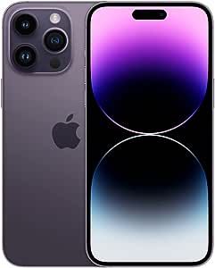 Apple iPhone 14 Pro Max, 256GB, Deep Purple - Unlocked (Renewed)