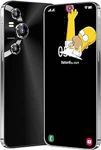 ExAchat U21 5G Smart Phone,Unlocked Cell Phones, 6.6" Screen, 5800mAh,6GB+256GB ROM+128GB SD Card, Snapdragon 8 Gen2 Processor, Android Phone with 50MP+24MP Camera, Face Unlock/Dual Sim - Black