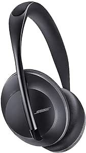 Bose Headphones 700, Noise Cancelling Bluetooth Over-Ear Wireless Headphones with Built-In Microphone for Clear Calls and Alexa Voice Control, Black