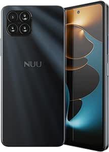 NUU B15 | 3-Day Battery | 48 MP | Quad-Camera | Unlocked (T-Mobile Only) | 6.78'' Full HD+ Display | 128GB | 90Hz | 18W Fast Charge | 5000 mAh | Fingerprint | Android 11 | Black