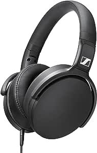Sennheiser HD 400S Closed Back, Around Ear Headphone with One-Button Smart Remote on Detachable Cable,Black