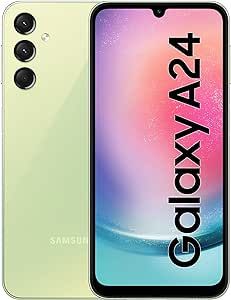 SAMSUNG Galaxy A24 4G LTE (128GB + 4GB) Unlocked Worldwide Latin Version (Only T-Mobile/Mint/Metro USA Market) 6.5" 50MP Triple Camera + (w/Fast 25w Wall Dual Charger) (Green)