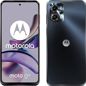 Motorola Moto G13 Dual SIM 128GB ROM + 4GB RAM Factory Unlocked 4G Smartphone (Matte Charcoal) - International Version