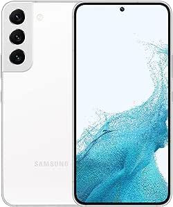 SAMSUNG Galaxy S22 Cell Phone, Factory Unlocked Android Smartphone, 256GB, 8K Camera & Video, Night Mode, Brightest Display Screen, 50MP Photo Resolution, Long Battery Life, US Version, Phantom White
