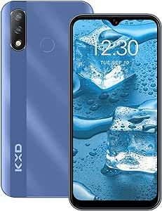 KXD D68S | 4G Unlocked Android Smartphone | 6.1 inch Waterdrop Full-Screen Dual SIM Unlocked Cell Phones | 4000 mAh | 32GB RAM to 128GB Extend | AI Camera 8MP + 8MP Camera | Face Unlock | Android 11