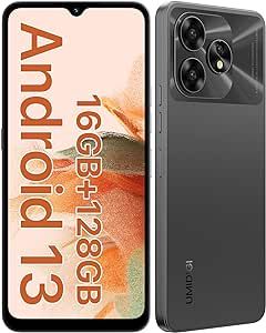 UMIDIGI A15C (16+128GB) Android 13 NFC Unlocked Cell Phone,48MP Ultra-Clear AI Camera Mobile Phone,5000mAh Battery Smartphone,6.7" HD Full View Display Dual Unlock Phone-Space Gray