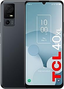 TCL 40XL 2023 Unlocked Cell Phone 4GB + 128GB, 6.75" 90Hz Display, Smartphone Android 13, 50MP AI Camera Mobile Phone, 5000 mAh, 4G LTE, US Version, Dark Gray